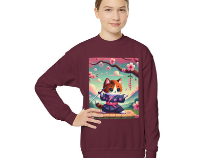 Samurai Kitten Youth Crewneck Sweatshirt