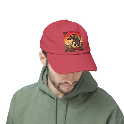 The Cunning Scavenger Unisex Distressed Cap