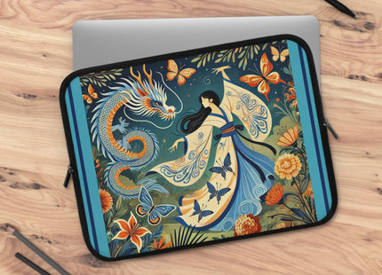 Fairy Waltz in the Butterfly Garden Laptop Sleeve