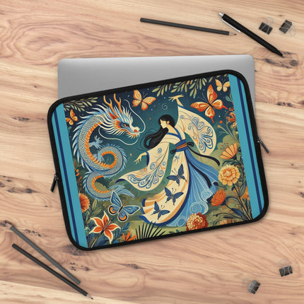 Fairy Waltz in the Butterfly Garden Laptop Sleeve