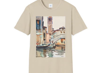 A Bridge and Campanile, Venice by John Singer Sargent Softstyle T-Shirt