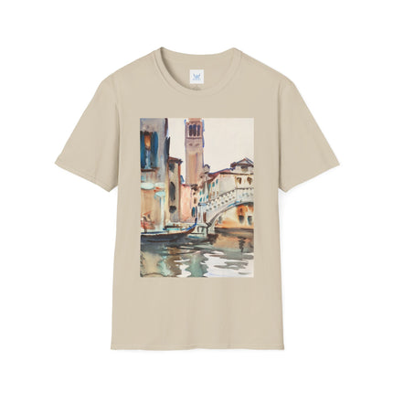 A Bridge and Campanile, Venice by John Singer Sargent Softstyle T-Shirt