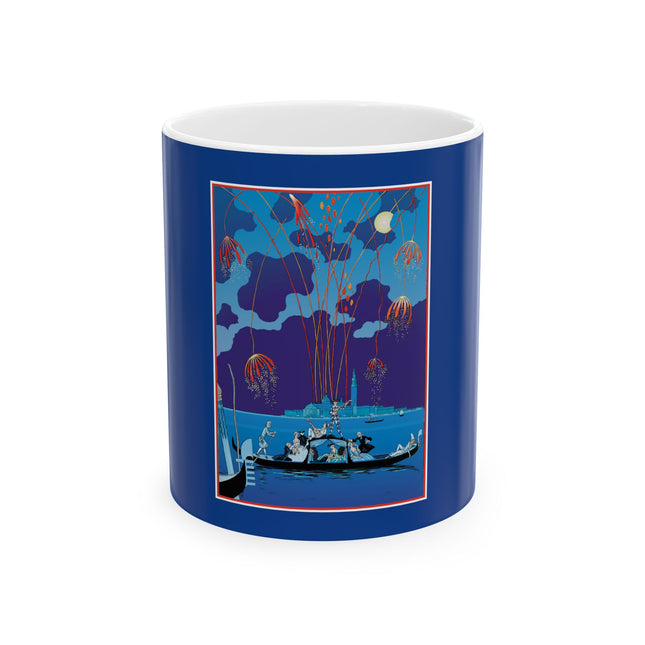 Fireworks in Venice by George Barbier Ceramic Mug 11oz