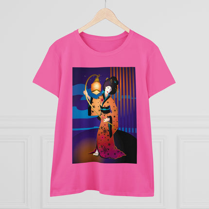 The Enchanting Geisha Women's Midweight Cotton Tee