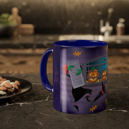 Whimsical Halloween Mischief Colorful Mugs, 11oz