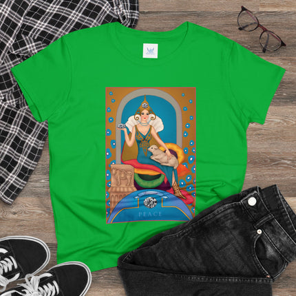 April & Diamond (from the Gem Series) by Sofia Chiostri Women's Midweight Cotton Tee
