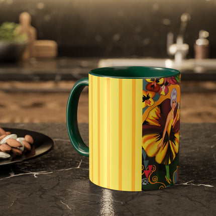 Enchanted Pansy Elegance Colorful Mugs (11oz, 15oz)