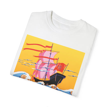 Golden Seas and Whimsical Dreams Unisex Garment-Dyed T-shirt