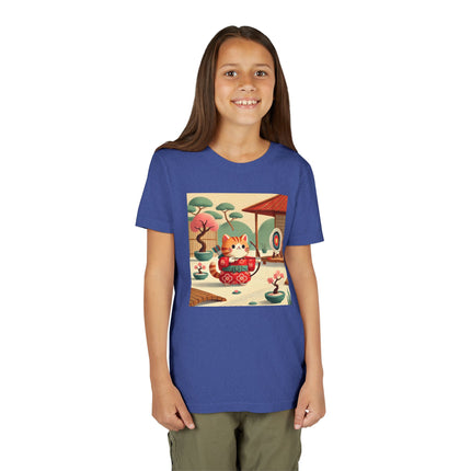 Archer Kitten in the Zen Garden Youth Short Sleeve Tee
