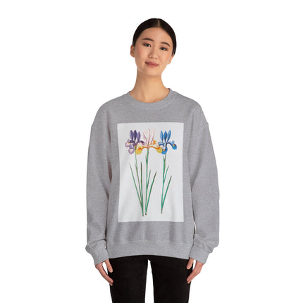 Blue Iris by Anselmus Boëtius de Boodt Heavy Blend™ Crewneck Sweatshirt