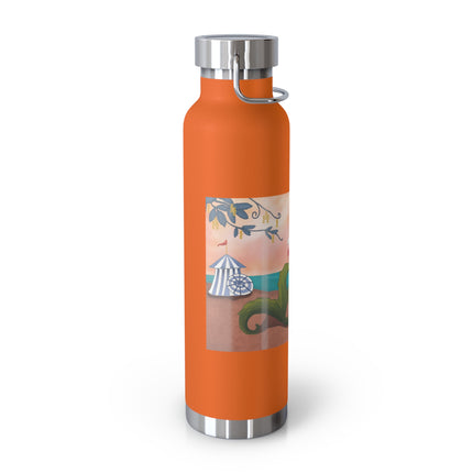 Mermaid with Parasol and Cupid by George Barbier Copper Vacuum Insulated Bottle, 22oz