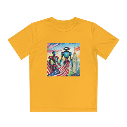 High Fashion Cyberpunk CIA Robots Youth Competitor Tee