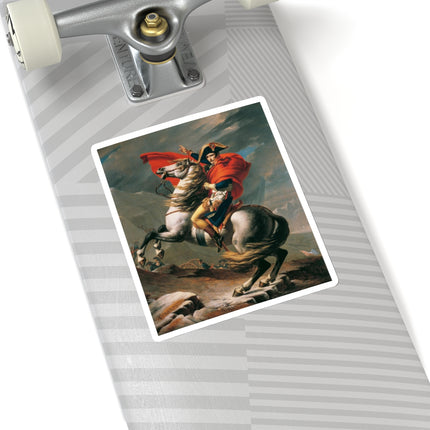 Napoleon Crossing the Alps by Jacques-Louis David Kiss-Cut Stickers (4 Sizes)