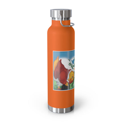 Fairy and Dapper Chick Copper Vacuum Insulated Bottle, 22 oz