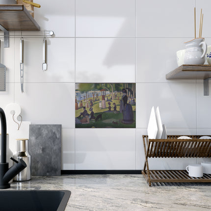 A Sunday on La Grande Jatte by Georges Seurat Ceramic Tile