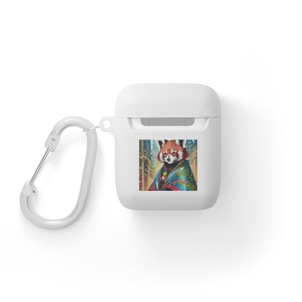 Cybernetic Red Panda AirPods Case Cover