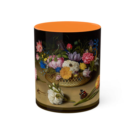 Flower Still Life by Ambrosius Bosschaert Colorful Mugs, 11oz