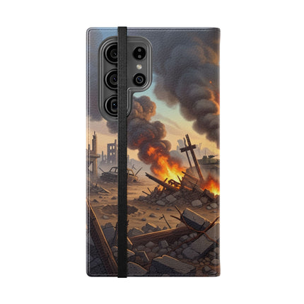 🦉🌟 The Owl on the Front Lines Flip Case – Courage & Quiet Strength