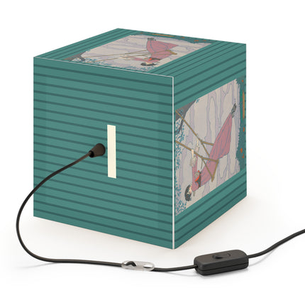 La balançoire by Georges Lepape Light Cube Lamp