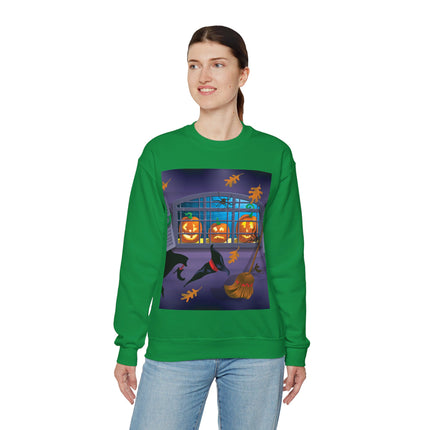 Whimsical Halloween Mischief Unisex Heavy Blend™ Crewneck Sweatshirt