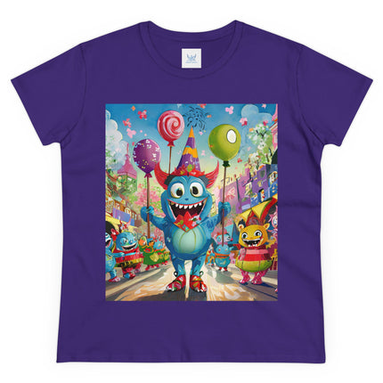 Monster Parade Madness Women's Midweight Cotton Tee