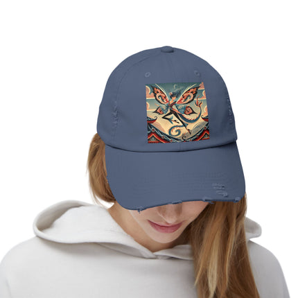 Dragon Fairy of the Temple Unisex Distressed Cap