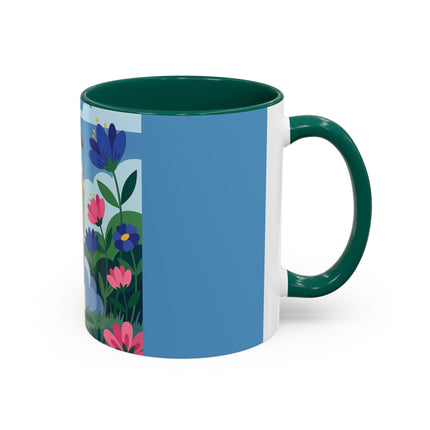 Garden Of New Beginnings Colorful Mugs – Art Deco Floral Elegance
