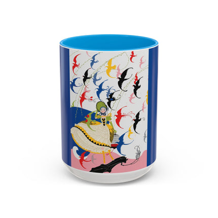 Flight of the Songbirds Colorful Mugs – Theatrical Whimsy & Colorful Harmony