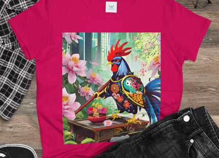 Cyberpunk Rooster Cotton Tee