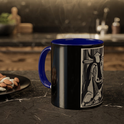 The Large Cow by Ernst Ludwig Kirchner Colorful Mugs, 11oz