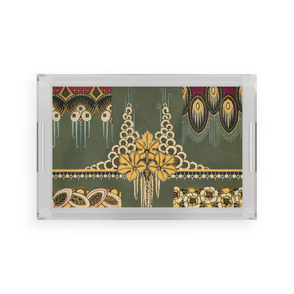 La décoration moderne dans le textile Pl. 2 by Gaston Charlet Acrylic Serving Tray