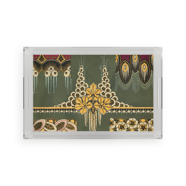 La décoration moderne dans le textile Pl. 2 by Gaston Charlet Acrylic Serving Tray