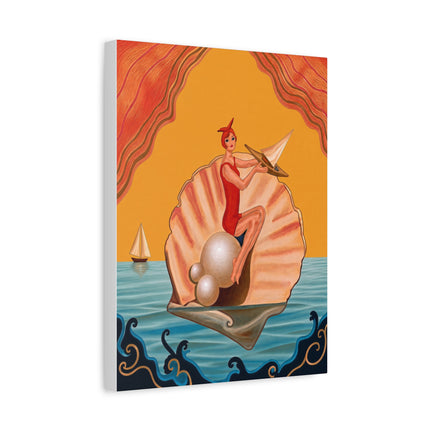 ⛵🦪 The Pearl Shell Sailor Placemat – Art Deco Seaside Fantasy