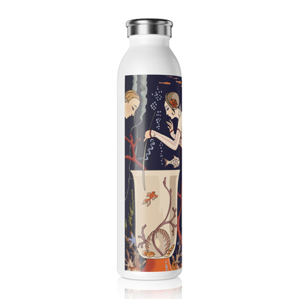 The Dazzling Little Fish by George Barbier Slim Water Bottle