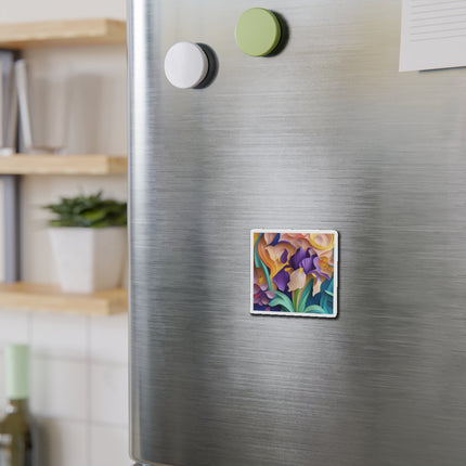 The Elegant Iris Flower Die-Cut Magnets (5 Sizes)