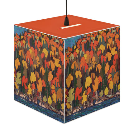Autumn Foliage by Tom Thomson Light Cube Lamp