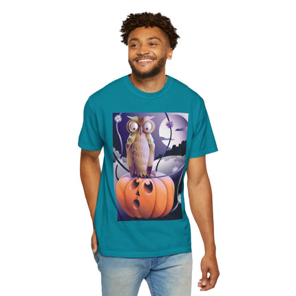 The Startled Pumpkin Unisex Garment-Dyed T-shirt