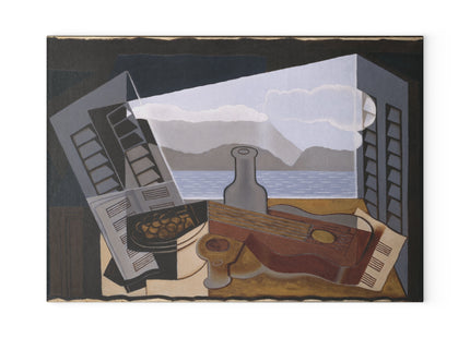 Open Window by Juan Gris Glass Cutting Board