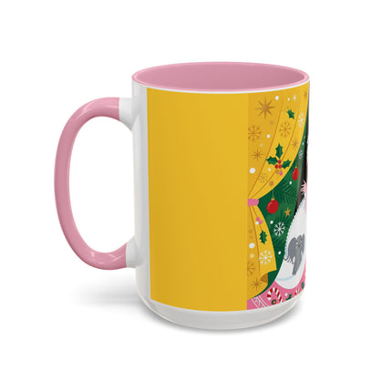 💌🎄 The Christmas Letter Of Holly House Colorful Mug – Whimsical Art Deco Holiday Charm