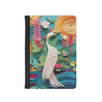 Elegant Egret Oasis Passport Cover