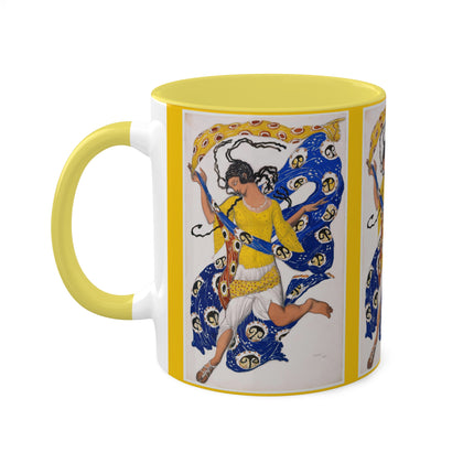 The Butterfly (Costume Design for Anna Pavlova) by Leon Bakst Colorful Mugs, 11oz
