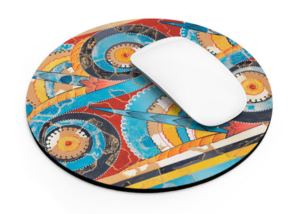 Reproduction of S-Spiral Frieze by Emile Gilliéron Mouse Pad, Round and Rectangle