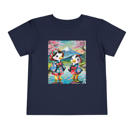 Rainy Day Ducks Toddler Short Sleeve Tee
