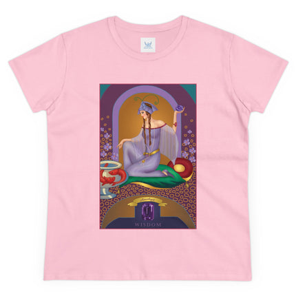 February & Amethyst (from the Gem Series) by Sofia Chiostri Women's Midweight Cotton Tee
