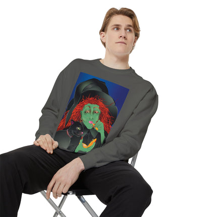 Mirror, Mirror A Witch's Touch Unisex Garment-Dyed Sweatshirt