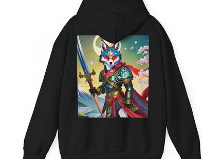 Cyberpunk Samurai Fox – Heavy Blend™ Hooded Sweatshirt