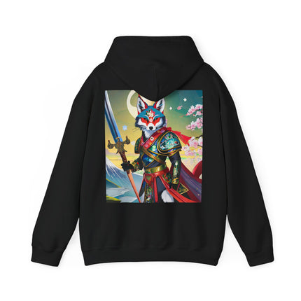 Cyberpunk Samurai Fox – Heavy Blend™ Hooded Sweatshirt