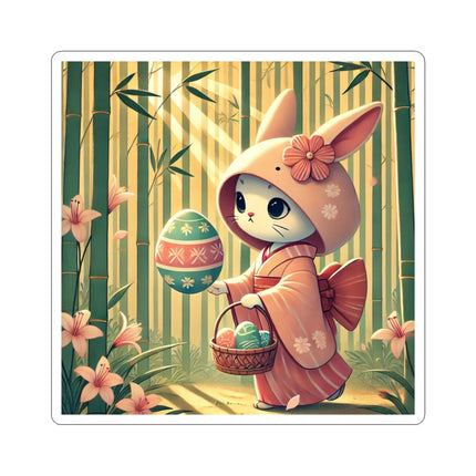 Geisha Kitten’s Easter Kiss-Cut Stickers (4 Sizes)
