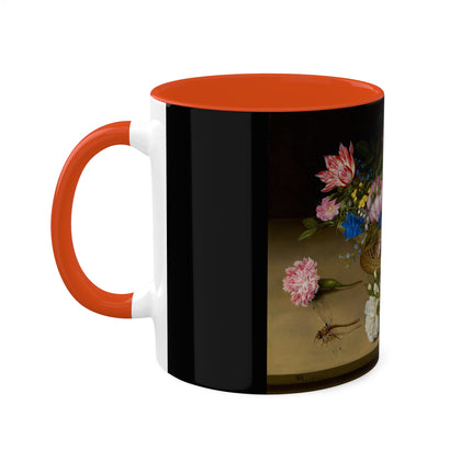 Flower Still Life by Ambrosius Bosschaert Colorful Mugs, 11oz