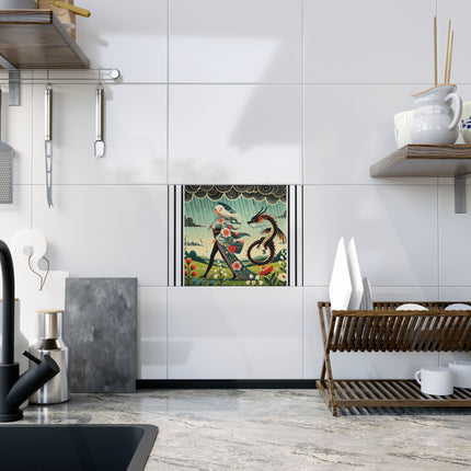 The Dragon Fairy’s Stride Ceramic Tile